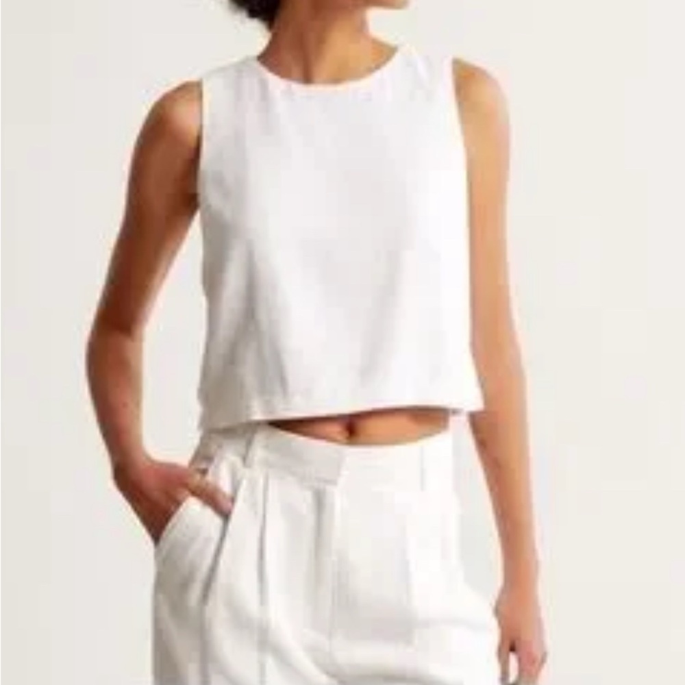 Abercrombie & Fitch Linen Blend Pants and Top Set